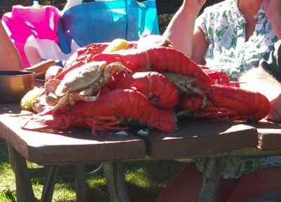 Pile of lobsters
