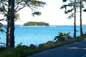A small island off the loop road
